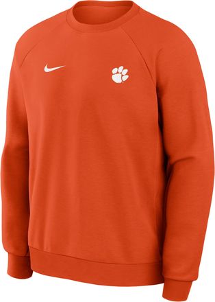 Nike Clemson Premium Performance Nike Mens Dri-FIT College Pullover Crew in Orange | 03EK89MCLN-BXN