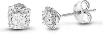 Vir Jewels 1/4 cttw Lab Grown Diamond Composite Earrings in Sterling Silver With Push Backs For Women