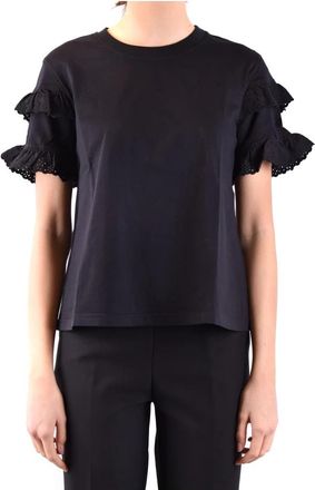 Alexander McQueen Korte mouwen T-shirt - Dames - T-shirts - Zwart - XS - Tops