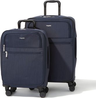 Baggallini Luggage Set Carry-On and Large Checked Suitcase Bundle