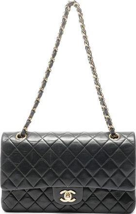 Chanel 2003-2004 Double Flap quilted shoulder bag - Zwart