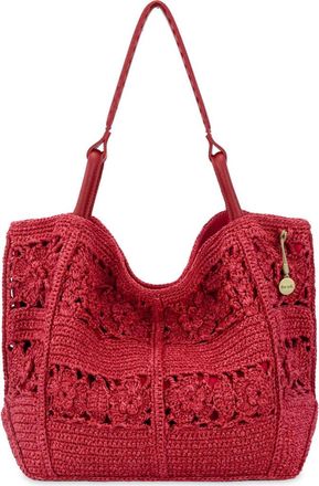 The Sak Los Feliz Large Tote Leather Bag in Scarlet Tonal Flower at Nordstrom