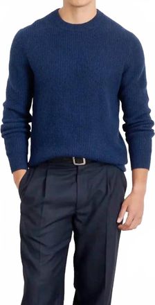Alex Mill Jordan Sweater Top In Heather Navy Cashmere