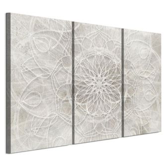 OEM Cuadro Sobre Lienzo Italiano De 90 X 60 Cm, Tr&iacute;ptico - Estilo Boho - Fondos Y Estampados Cuadro Sobre Lienzo Italiano De 120 X 80 Cm, Tr&iacute;ptico - Estil
