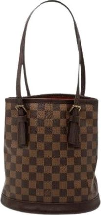 Louis Vuitton Pre-owned Bucket Bags, female, Brown, Size: ONE SIZE Pre-owned The Marais Bucket Bag