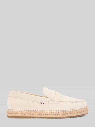 Tommy Hilfiger Loafer aus echtem Veloursleder in Beige, Gr&ouml;&szlig;e 44