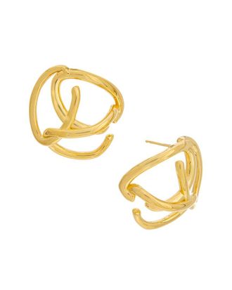 Oscar De La Renta Oscar De La Renta Braided O Stud Earrings