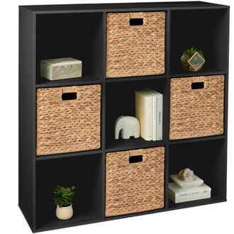 Best Choice Products 9-Cube Bookshelf, 13.5in Display Storage System, Organizer w/ Removable Back Panels