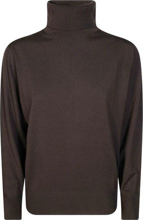 Incotex Polo Maglia - Dames - Coltruien - Bruin - S - Truien & Vesten