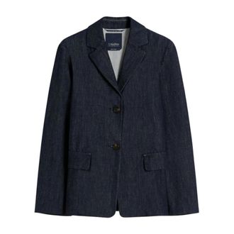 Max Mara Blazers, female, Blue, Size: XS Blazers
