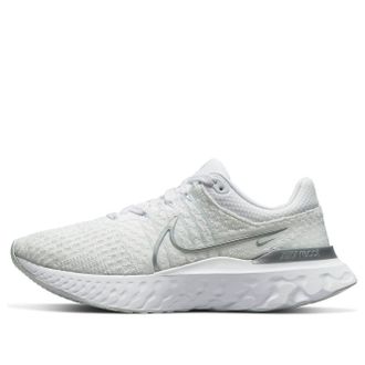 Nike (WMNS) Nike React Infinity Run Flyknit 3 White Metallic Silver DD3024-101