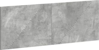 vidaXL Cabecero Montada En La Pared Haarlem Gris Hormig&oacute;n Vidaxl