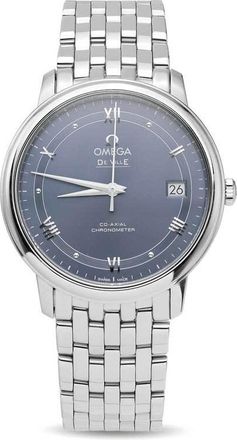 Omega Pre-owned Omega De Ville Prestige Sun-Brushed Blue Dial Unisex Watch 424.10.37.20.03.002