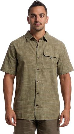 Royal Robbins Hempline Spaced Short Sleeve Mens Jacket Fiddlehead : 2XL, Cotton/Hemp/Polyester