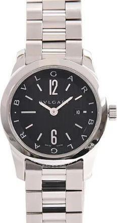 Bulgari Pre-owned Solo Tempo Quartz Horloge St 30S - Dames - Vintage Horloges - Zwart - ONE Size - Vintage