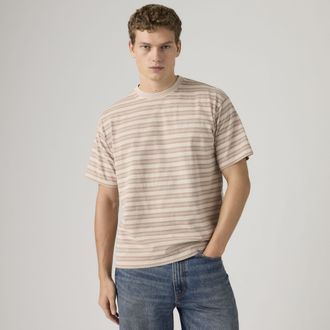 Levi's Red Tab Vintage Tee - Mens - XL - Multi Colour / Rheem Overdye Stripe Pumice Stone Overdye