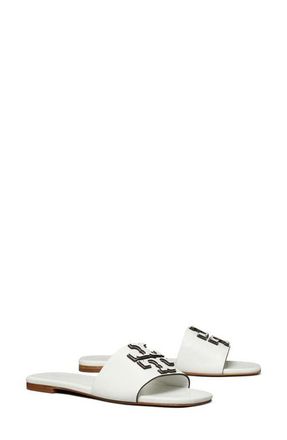 Tory Burch Ines Leather Slide Sandal in Gardenia at Nordstrom, Size 10.5
