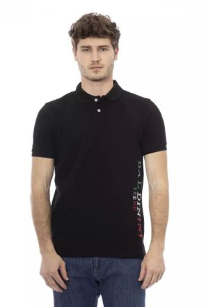 Baldinini Black Cotton Men Polo Mens Shirt