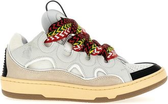 Lanvin Grey Lace Up Sneakers