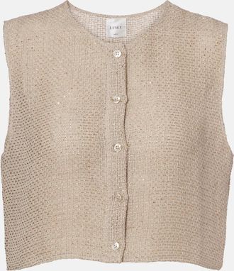 Leset Top Stella in misto lino