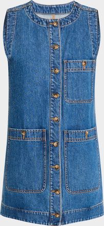 Veronica Beard Oakley Denim Shift Dress