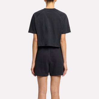 Reebok T-Shirt REEBOK ICON ELEMENTS TEE/Y2K BLUE, Damen, Gr. XL, schwarz, Obermaterial: 100% Baumwolle, Shirts T-Shirt