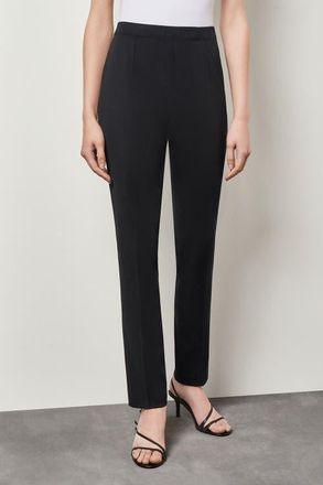 Ming Wang Knit Slim-Leg Pants in Black at Nordstrom, Size Xx-Small
