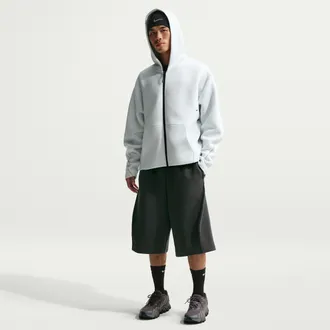 Nike Mens Tech Fleece Oversized Fit Shorts in Grey | HV6539-060