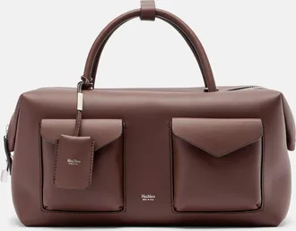 Max Mara Large leather top-handle bag