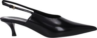 Givenchy Womens Pointed Toe Slingback Sandals - Black Leather - Size EU 36