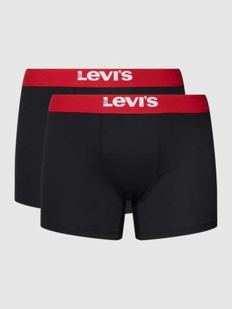 Levi's Trunks mit Label-Detail Modell SOLID BASIC in Rot, Gr&ouml;&szlig;e S