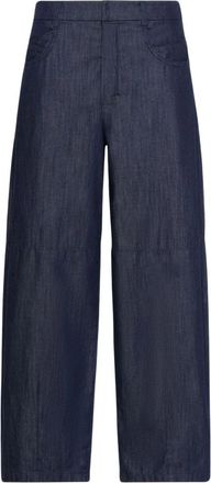 Max Mara Max Mara Rtw... - Dames - Broeken - Blauw - Maat: M Katoen