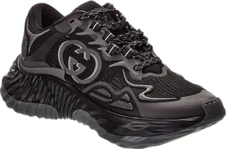 Gucci Ripple Splash Mesh & Leather Sneaker