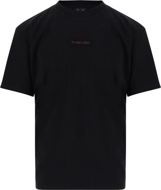 44 Label Group Black Graphic Print Crew Neck Cotton T-Shirt