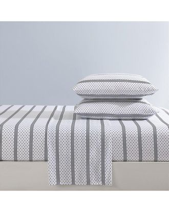 Betsey Johnson Dnu Betsey Johnson Dots And Stripes Ultra Soft Microfiber Sheet Set