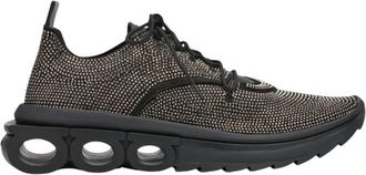 Ferragamo Nima Rhinestone Gancini Sneakers, Size 10.5