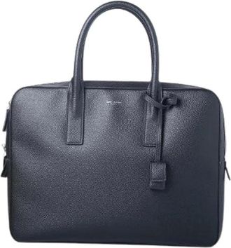 Saint Laurent Pre-owned Museum Briefcase - - Pre-owned - Donna - Nero - ONE SIZE