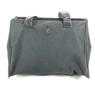Versace Canvas Leather Shoulder Bag Tote Bag (Pre-Owned)