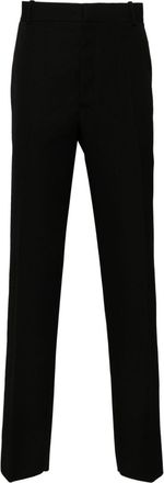 Alexander McQueen tailored cigarette trousers - men - Cotton/Wool/Cupro - 52 - Black