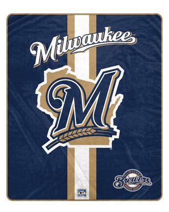 Pegasus Sports Milwaukee Brewers Mlb Vintage Ultra Soft Blanket