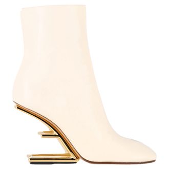 Fendi Fendi First enkellaarsjes in wit leer