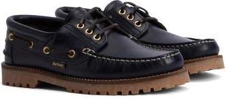 Barbour Deck Boat Shoe in Navy at Nordstrom Rack, Size 13