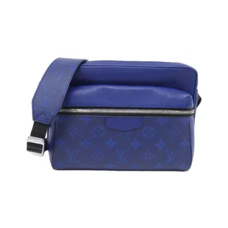 Louis Vuitton Cobalt Coated Canvas Leather Shoulder Bag (Pre-Owned)