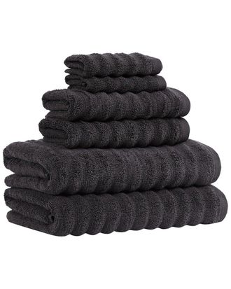 Brooklyn Loom Textured Zero Twist 6Pc Towel Set