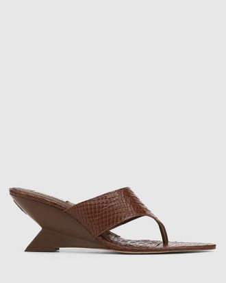 Naked Wolfe Stampede Brown Snake at Nordstrom, Size 37.5