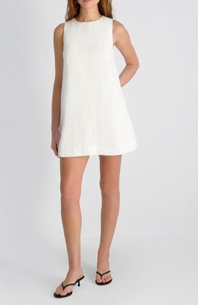 French Connection Copper Sleeveless Shift Minidress in Summer White at Nordstrom, Size X-Small