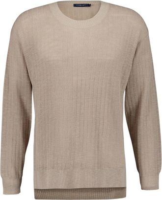Frescobol Carioca Truien & Vesten, Heren, Grijs, L, Katoen, Sancho Slim Fit Knit
