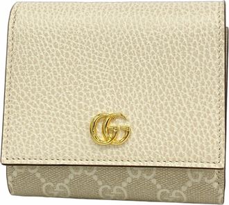 Gucci Beige Ivory Pvc Leather Wallet (Bi-Fold) (Pre-Owned)