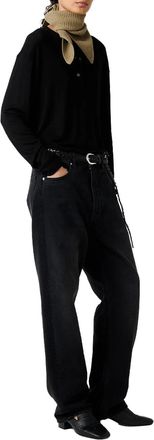 STUDIO NICHOLSON Ribbed Lyocell Jersey Sweatshirt