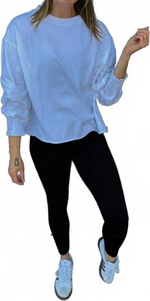 Mono B Pima Cotton Mineral Luxe Tee In White